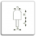 Cylinder-spherical mounted point