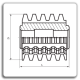 Monoblock hobbing cutters for splined shafts