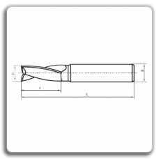 Slotting millingcutters with cylindrical shank