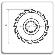 Freze disc detalonate pentru canale