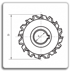 Staggered teeth side and face milling cutters