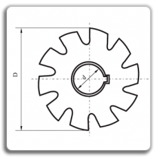 Concave milling cutter