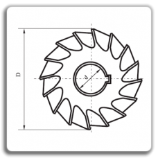 Double angle milling cutter