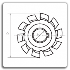 Convex milling cutter