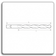 Long twist drills with cylindrical shaft 340 N