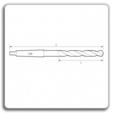 Short twist drills with taper shank DIN 345 N