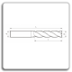 Freze de canelat - Freze cilindrofrontale cu coada cilindrica DIN 844 N AL