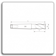 Grooving Cutters - Cutters Front cylinder with conical tail 845 N BK