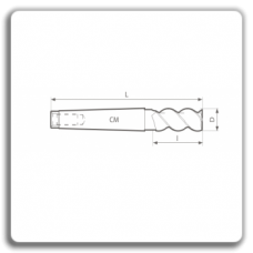 Grooving Cutters - Cutters Front cylinder with conical tail 845 W BK