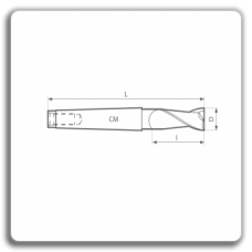 Grooving Cutters - Cutters Front cylinder with conical tail 845 N BK ( two teeth)