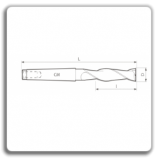 Grooving Cutters - Cutters Front cylinder with conical tail 845 N BL ( two teeth)