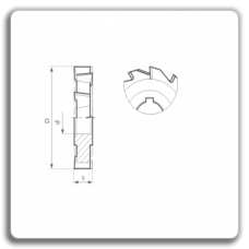 Disc cutters shaped zigzag teeth and bore of 885 NA