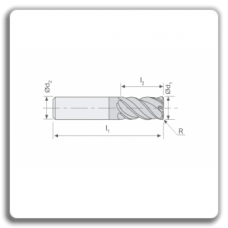 CMS cutters with corner radius extraction FEC404R