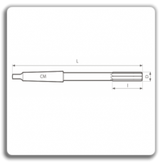 Cylindrical machine reamers with taper shank DIN 208 A