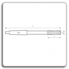 Cylindrical machine reamers with taper shank DIN 208 B