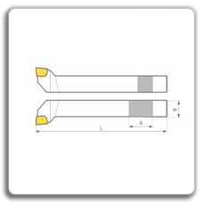 Cutting tools with brazed plates to outer corner CMS 4978