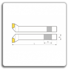 Cutite de strung frontale cu placute CMS brazate DIN 4977