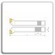 Cutite de strung frontale cu placute CMS brazate DIN 4977