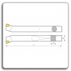 Interior Cutting tools with brazed plates CMS IN 4973