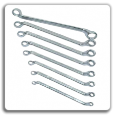 Double ring wrench set angles